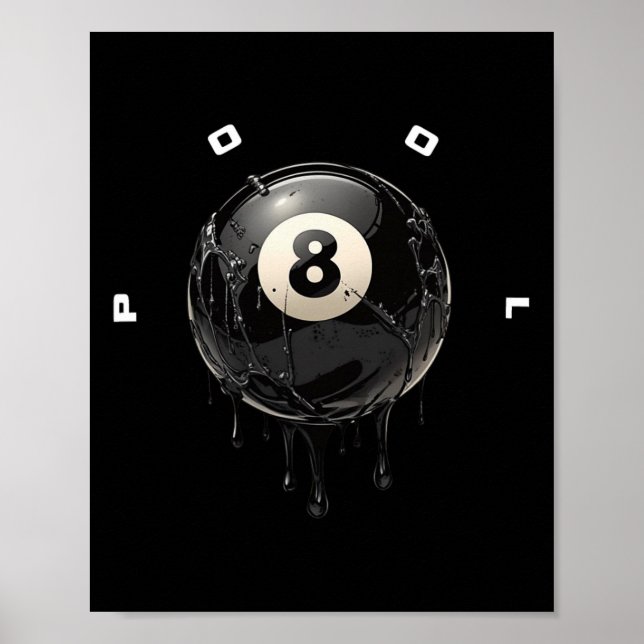 Billiards Pool Player Apparel - Billiard  Poster (Front)