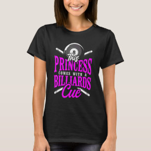 Billiards Pool Player Ball Girl 8 Ball This Prince T-Shirt