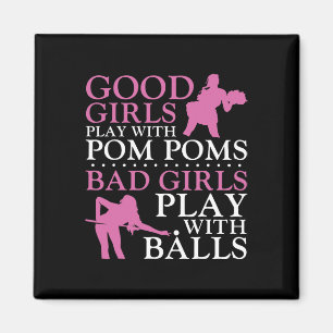 Billiards Pool Player Ball Girl Good Girls Play Wi Magnet