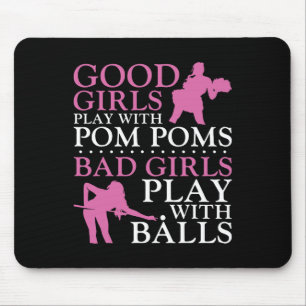 Billiards Pool Player Ball Girl Good Girls Play Wi Mouse Pad