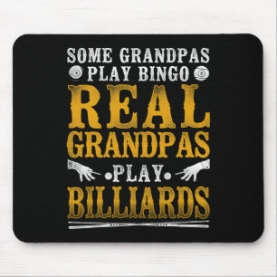 Billiards Pool Player Ball Grandpa Vintage Some Gr Mouse Pad