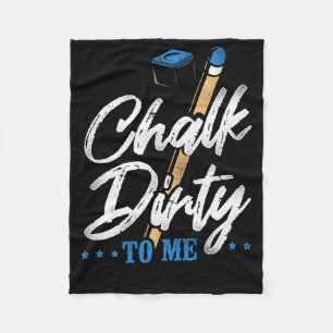 Billiards Pool Player Ball Pun Vintage Chalk Dirty Fleece Blanket