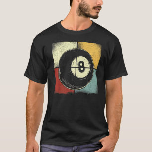 Billiards Pool Player Ball Retro Vintage 1 T-Shirt