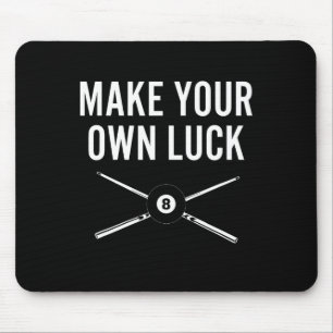 Billiards Pool Player Design With Eight Ball Make Mouse Pad