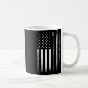 Billiards Pool Player Table Usa Us American Flag Coffee Mug