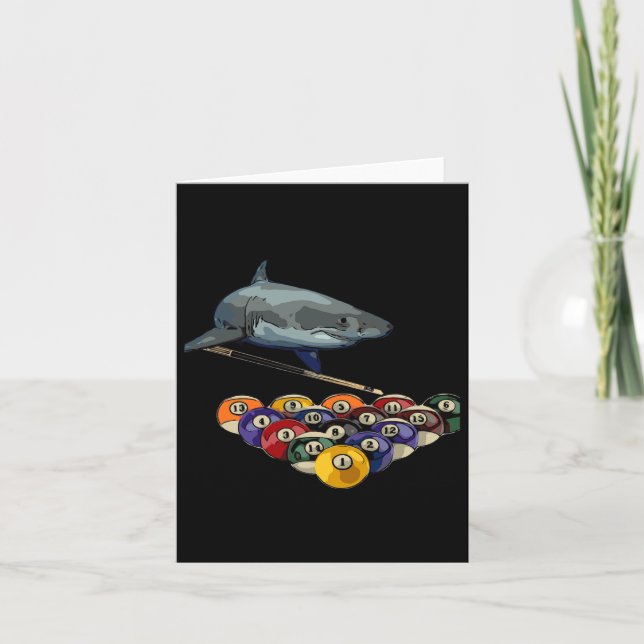 Billiards Pool Shark Design  Card (Front)