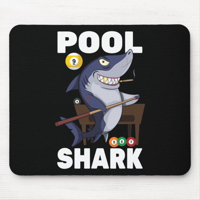 Billiards - Pool Shark - Snooker Player - R Pub -  Mouse Pad (Front)