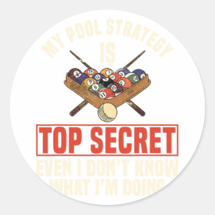 Billiards Pool Snooker Billiard Ball Table Nine-ba Classic Round Sticker