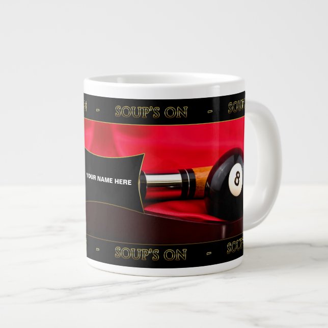 BILLIARDS/POOL SOUP'S ON JUMBO MUG (Front Right)