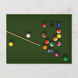 Billiards postcard