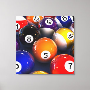 Billiards Premium Wrapped Canvas