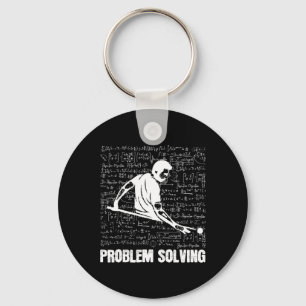 Billiards Problem Solving Players Sports Solution Key Ring