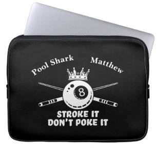 Billiards Quotes for Fans and Players Laptop Sleeve