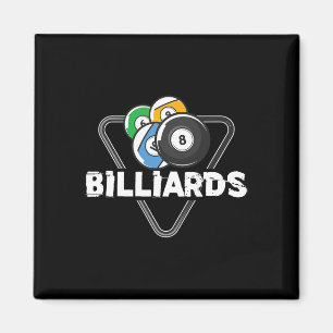 Billiards Rack Billiard Player Snooker 8 Ball Cue Magnet