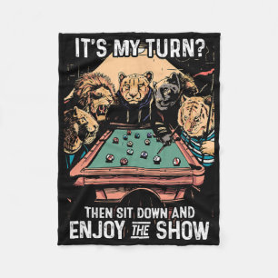Billiards Rack Cue Stick Pool Table Billiard Playe Fleece Blanket