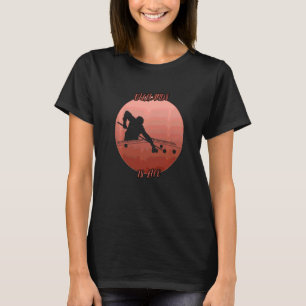 Billiards Shadow In A Red Circle T-Shirt