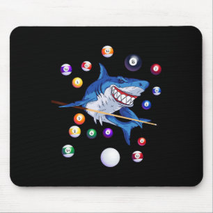 Billiards Shark Billiard Player Pool Table Snooker Mouse Pad