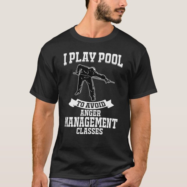 billiards shirt for men play pool (Front)