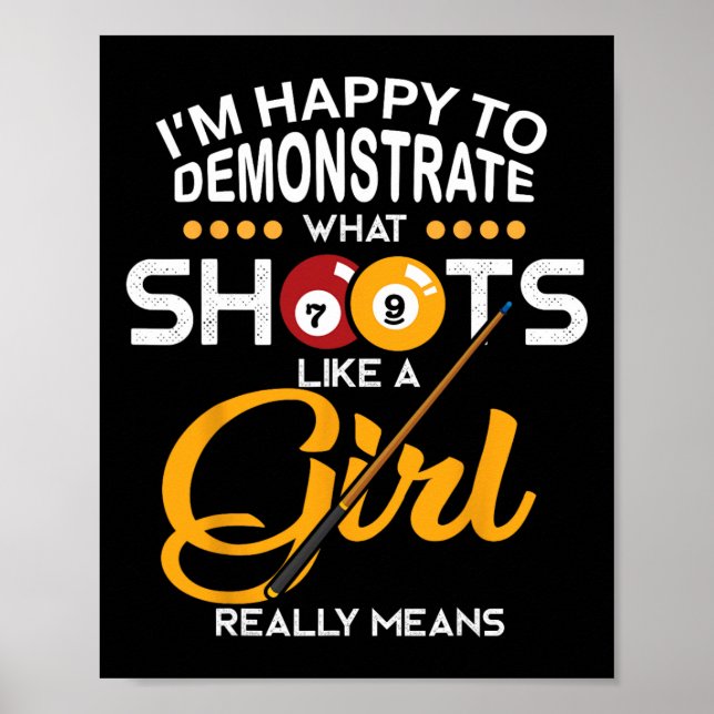 Billiards Shirt  Poster (Front)