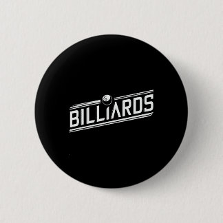 “billiards” - Sleek Angled Design 6 Cm Round Badge