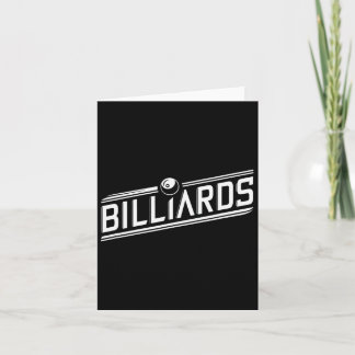 “billiards” - Sleek Angled Design  Card