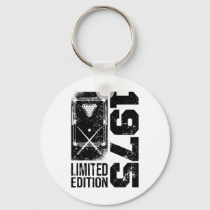 Billiards Snooker-gamer Vintage 1975 Birthday Pool Key Ring