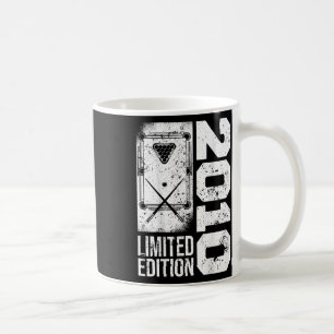 Billiards Snooker-gamer Vintage 2010 Birthday Pool Coffee Mug