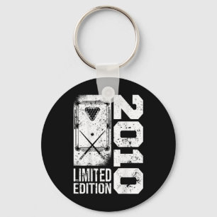Billiards Snooker-gamer Vintage 2010 Birthday Pool Key Ring