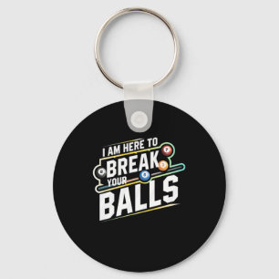 Billiards Snooker Is Here To Break Your Balls Key Ring