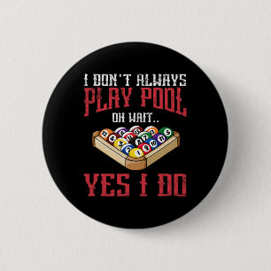Billiards Snooker Pool Game Player Sports Competit 6 Cm Round Badge