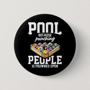 Billiards Snooker Pool Game Player Sports Competit 6 Cm Round Badge