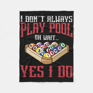 Billiards Snooker Pool Game Player Sports Competit Fleece Blanket