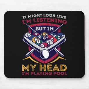 Billiards Snooker Pool Game Player Sports Competit Mouse Pad