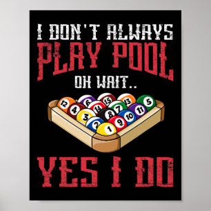 Billiards Snooker Pool Game Player Sports Competit Poster