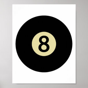 Billiards Snooker Pool Ll Number 8 Billiard Player Poster