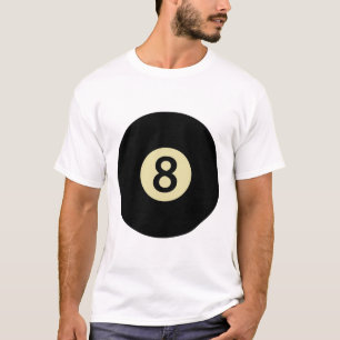 Billiards Snooker Pool Ll Number 8 Billiard Player T-Shirt