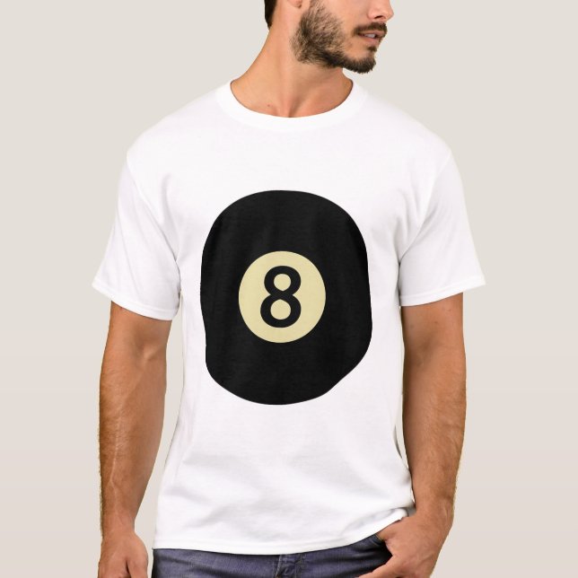 Billiards Snooker Pool Ll Number 8 Billiard Player T-Shirt (Front)