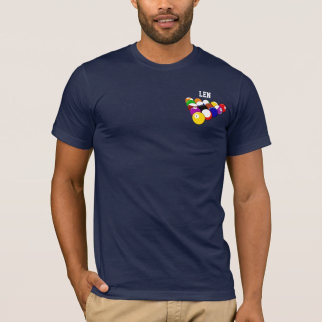 Billiards template polo shirt, ready to customise (Front)