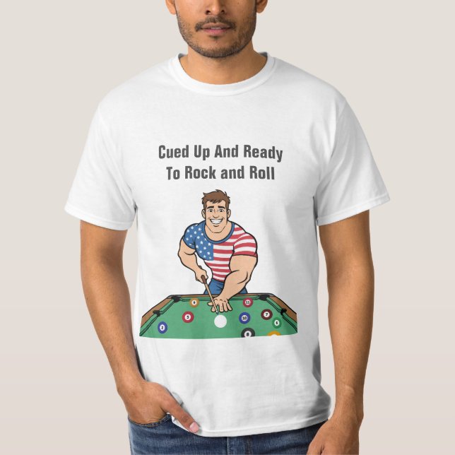 Billiards Theme Team League Tshirts (Front)