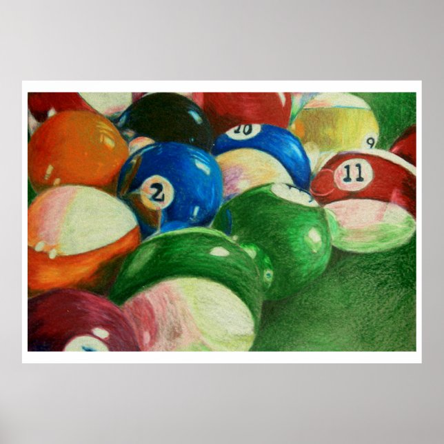 Billiards Time-Robert Hodgson Poster (Front)