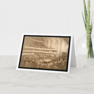 Billiards Tournament Photo 1908 Card