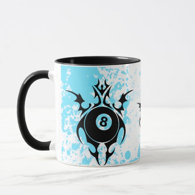 billiards. tribal. mug (Left)
