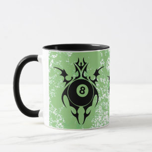 billiards. tribal. mug