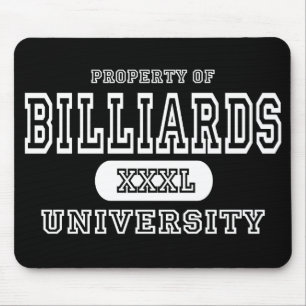 Billiards University Dark Mouse Pad
