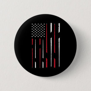 Billiards Usa Flag Snooker Cue Billiards Gift Snoo 6 Cm Round Badge