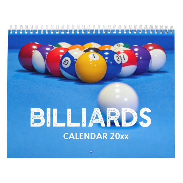 Billiards Wall Calendar (Cover)