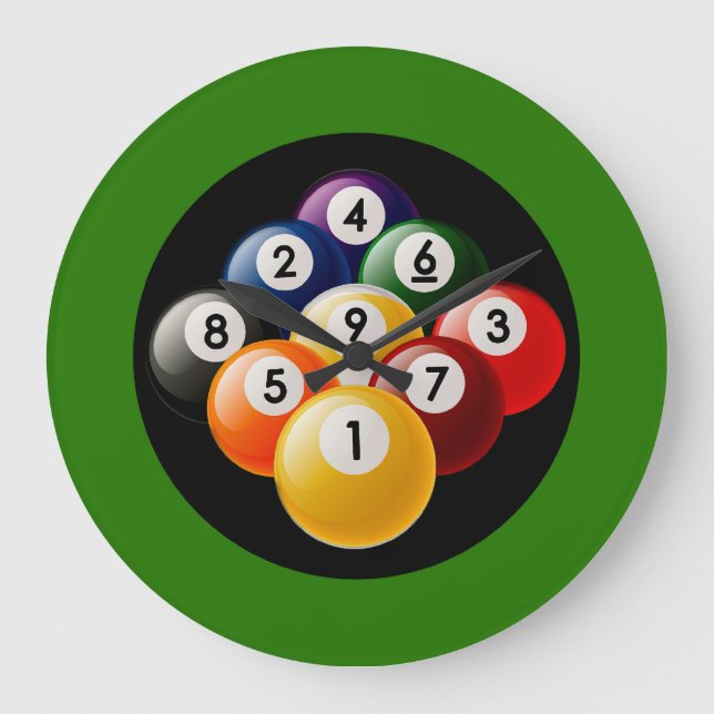 Billiards Wall Clock (Front)