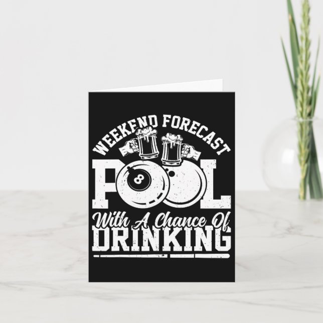 Billiards - Weekend Forecast Pool With A Chance Of Card (Front)