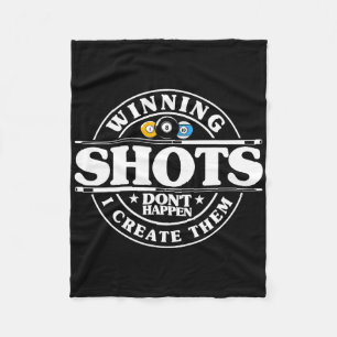Billiards Winning Shots 8 Ll Men Women Pool Fleece Blanket
