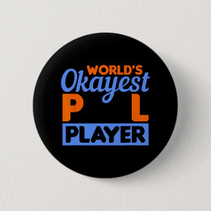 Billiards Worlds Okayest Pool Player 8 Ll 1 6 Cm Round Badge